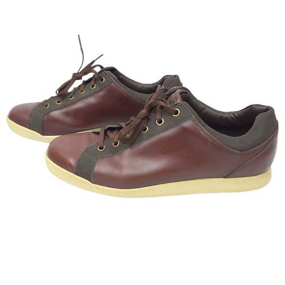 FootJoy FJ Contour Casual Spikeless Golf Shoes Mens Size 10 Brown Leather 54226 - Picture 2 of 10